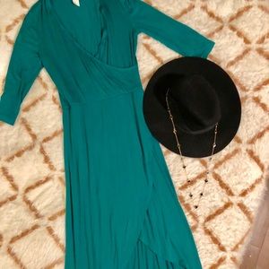 Green Wrap Dress